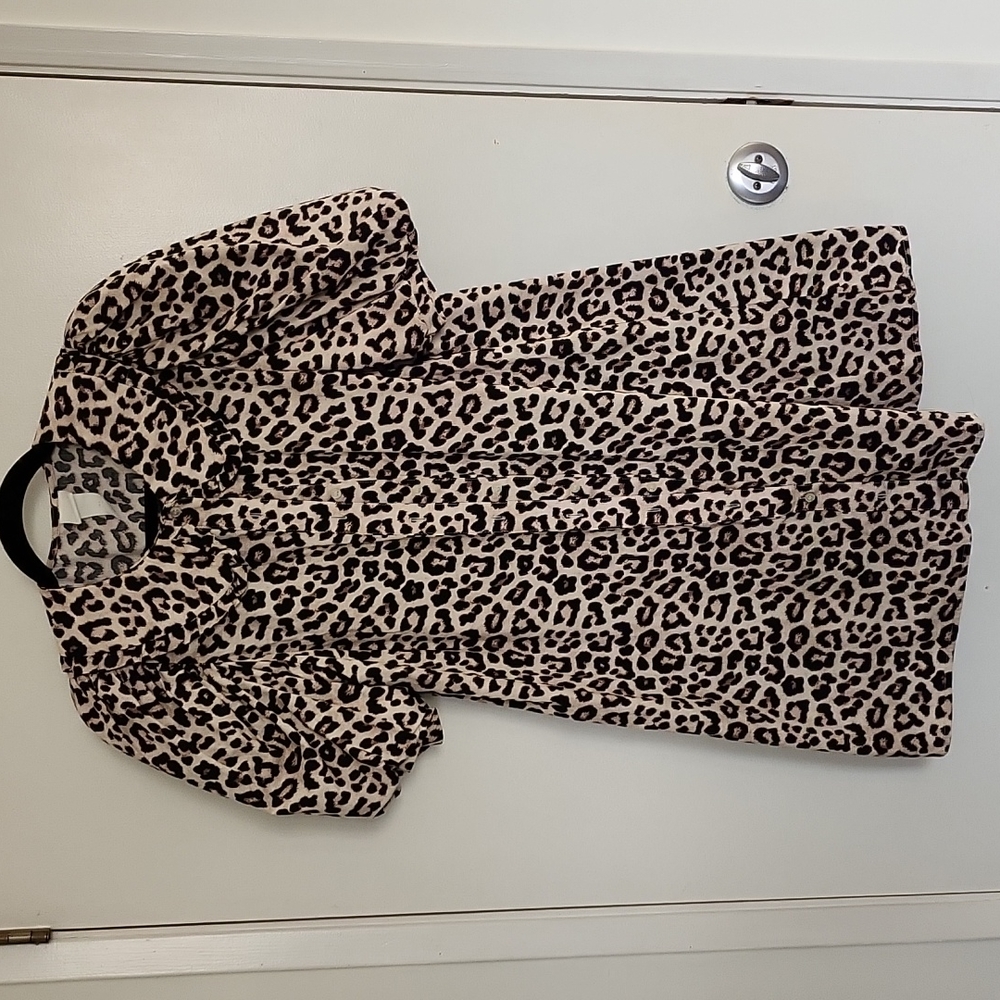 H&M Leopard Babydoll Dress